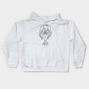 Squid Head Girl Kids Hoodie